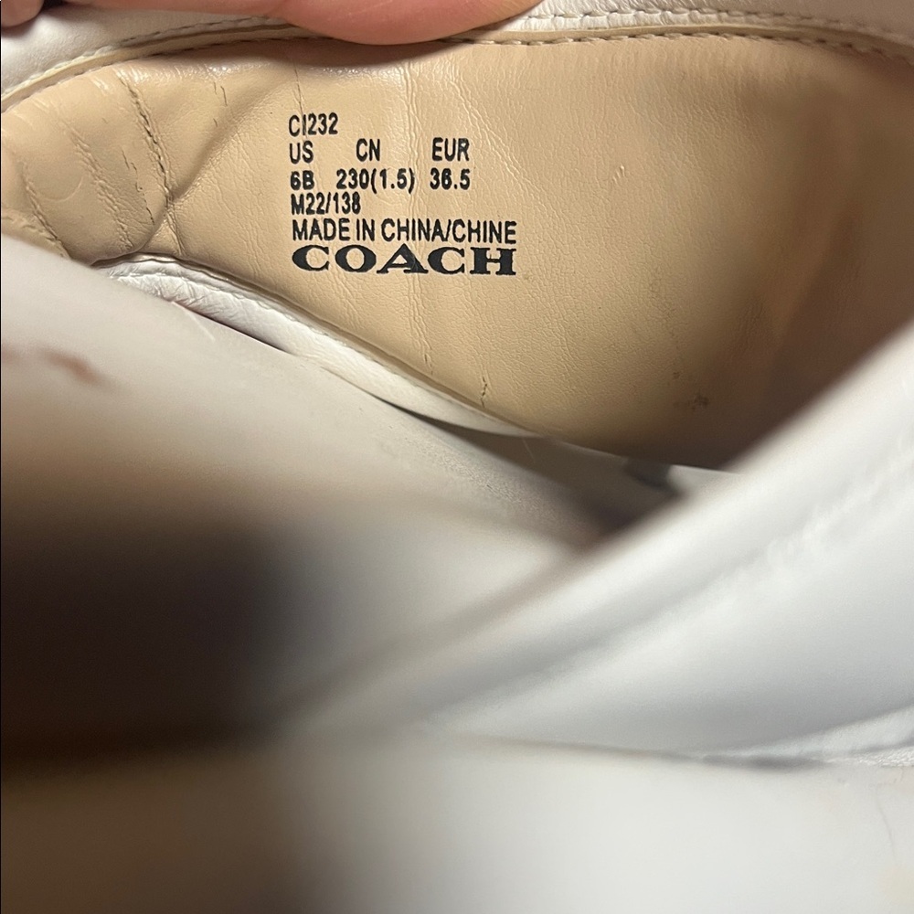 Coach Sylvie Sandal, Off-White, size 6 - Picture 8 of 10